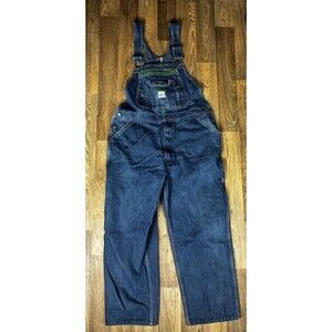 Liberty Overalls Mens 38x30 Blue Denim Bib Overalls Carpenter Workwear Vintage